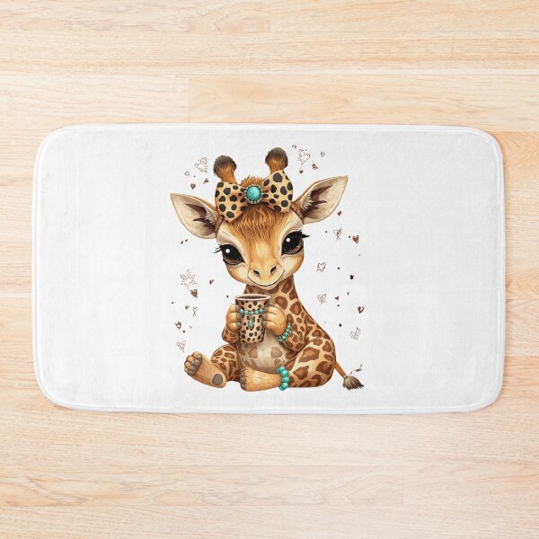 Item preview, Cute Boho Giraffe Cheetah Bow Coffee designed and sold by Oddifys.