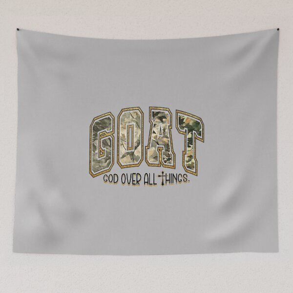 Item preview, Goat God Over All Things Christian Camo Faith Design designed and sold by FrankIsabel.
