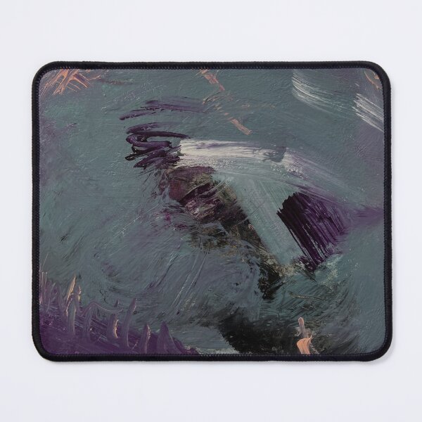 Item preview, Abstract Expressionist Painting – Blue Gray & Violet Modern Art Print designed and sold by donwillisjrart.