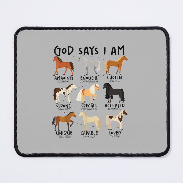 Item preview, God Says I Am Horses Christian Women Girls Kids Boy Horse designed and sold by FrankIsabel.