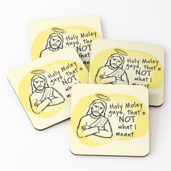 Item preview, Funny Jesus Sarcastic Phrase Doodle Drawing yellow designed and sold by TackyTime.