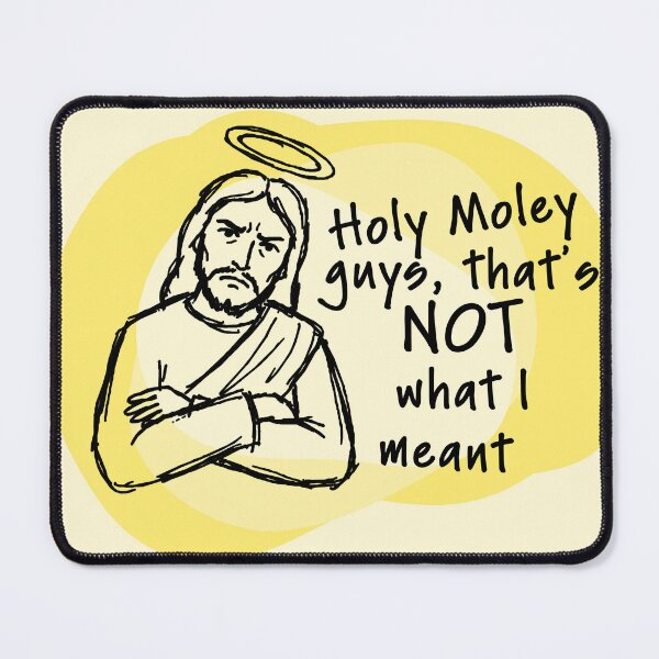 Item preview, Funny Jesus Sarcastic Phrase Doodle Drawing yellow designed and sold by TackyTime.