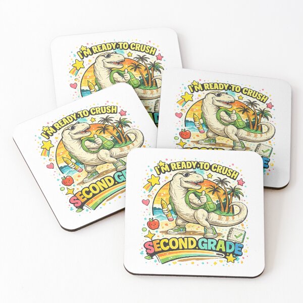 Item preview, Cute Dinosaur Second Grade Back To School Rainbow Teacher designed and sold by QuiteOrbit.