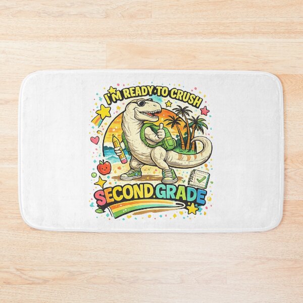 Item preview, Cute Dinosaur Second Grade Back To School Rainbow Teacher designed and sold by QuiteOrbit.
