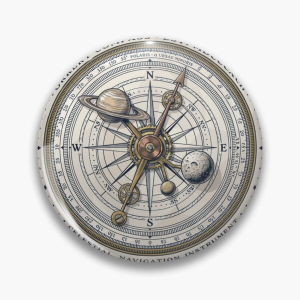 Item preview, Vintage Celestial Orrery Compass Astronomical Astrolabe designed and sold by UrbanStoic.