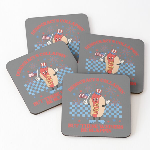 Item preview, Democracy's Collapsing Funny Hot Dog 4th July 250 Years designed and sold by KristineLi.
