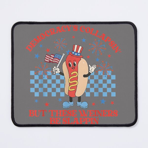 Item preview, Democracy's Collapsing Funny Hot Dog 4th July 250 Years designed and sold by KristineLi.