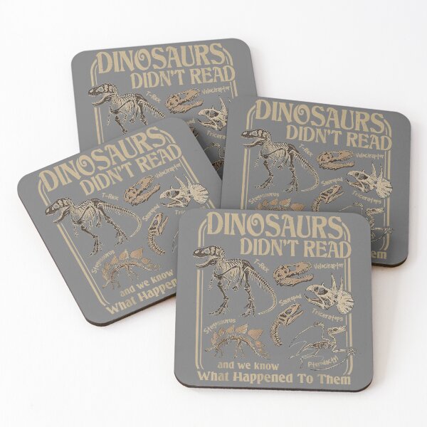Item preview, Dinosaurs Did Not Read and We Know What Happened men designed and sold by KristineLi.