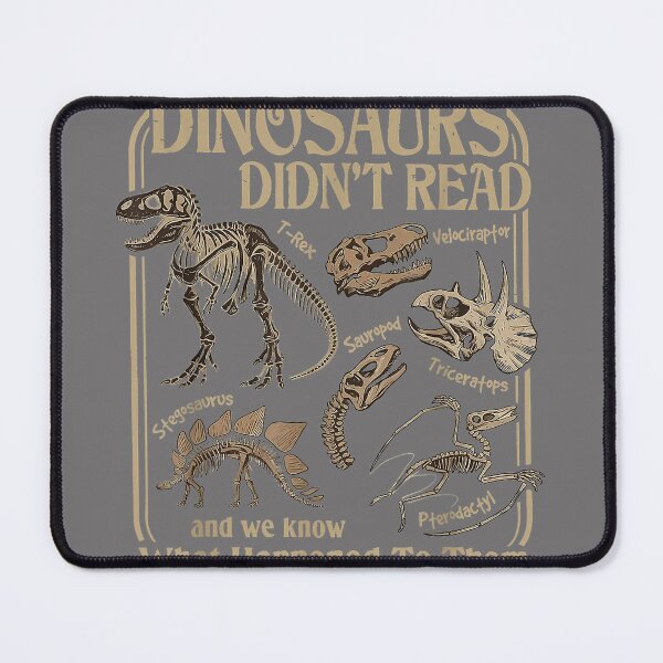 Item preview, Dinosaurs Did Not Read and We Know What Happened men designed and sold by KristineLi.