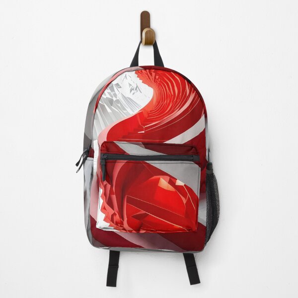 Item preview, Abstract Red and White Tunnel  designed and sold by Vicky Brago-Mitchell®.