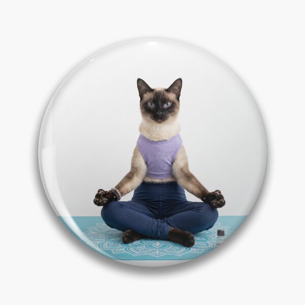 Item preview, Siamese Cat Yoga Instructor Yoga designed and sold by PictoVibe.