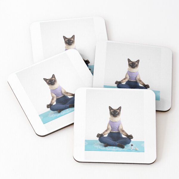 Item preview, Siamese Cat Yoga Instructor Yoga designed and sold by PictoVibe.