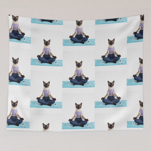 Item preview, Siamese Cat Yoga Instructor Yoga designed and sold by PictoVibe.