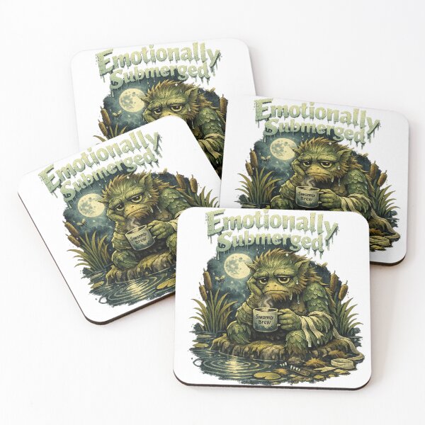 Item preview, Emotionally Submerged – Funny Lagoon Creature Halloween Design designed and sold by Shadowframe Studios.