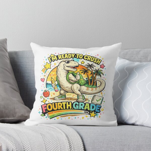 Item preview, Back To School Dinosaur 4th Grade Rainbow Classroom Gifts designed and sold by QuiteOrbit.