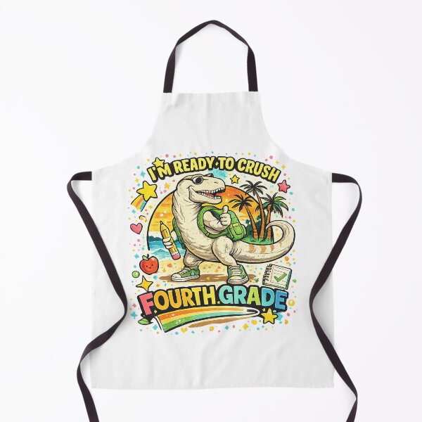 Item preview, Back To School Dinosaur 4th Grade Rainbow Classroom Gifts designed and sold by QuiteOrbit.