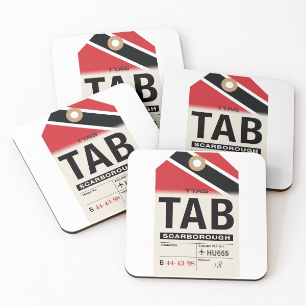 Item preview, Scarborough (TAB) Trinidad and Tobago Airline Luggage Tag designed and sold by travelwitheric.