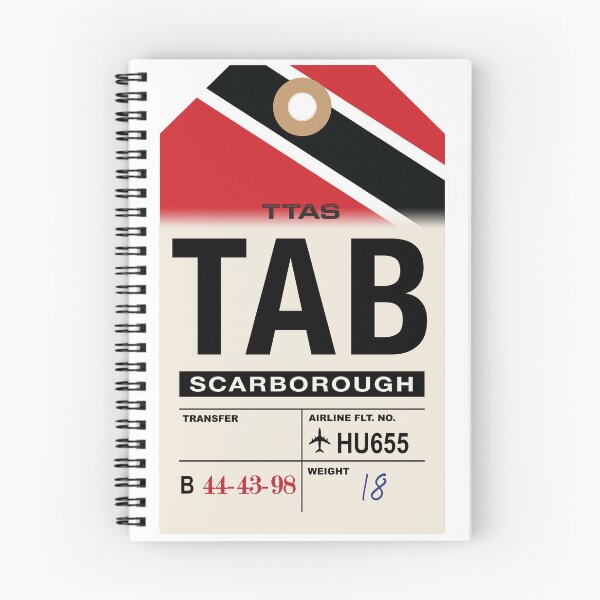 Item preview, Scarborough (TAB) Trinidad and Tobago Airline Luggage Tag designed and sold by travelwitheric.