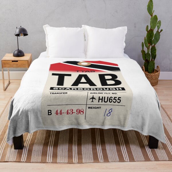 Item preview, Scarborough (TAB) Trinidad and Tobago Airline Luggage Tag designed and sold by travelwitheric.