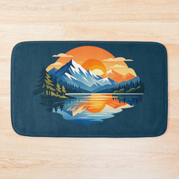 Item preview, Mountain Sunset Lake designed and sold by Ambroa Stuff.