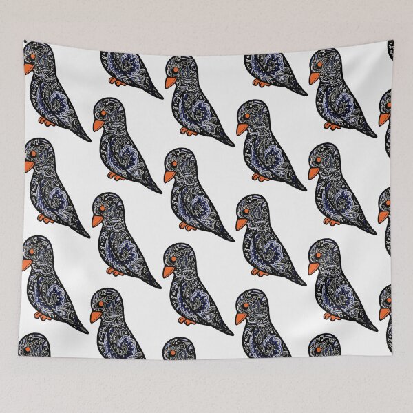 Item preview, Paisley Birdie Ornate Floral Pattern Bird Illustration designed and sold by woodnsheepee.