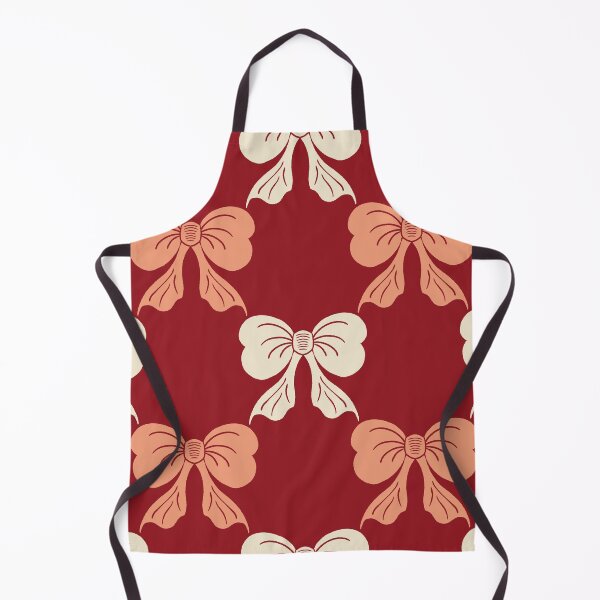Item preview, Large Vintage Bow Trellis Pattern Deep Red Romantic designed and sold by DColourMuse.