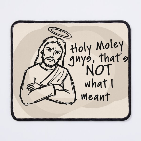 Item preview, Funny Jesus Sarcastic Phrase Doodle Drawing gray designed and sold by TackyTime.