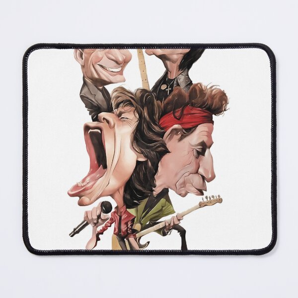 Item preview, Iconic Rock Band Members Caricature designed and sold by FazalDesigns.