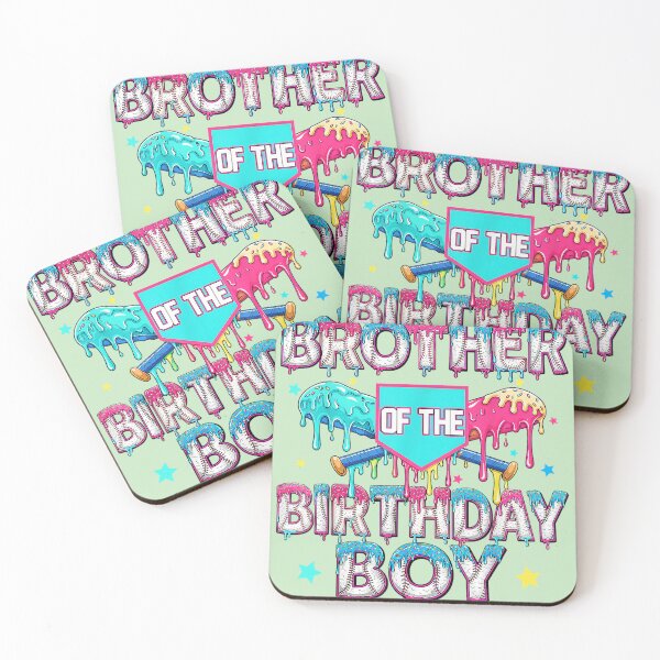 Item preview, Brother of The Birthday Boy Dripping Drip Baseball Men Boy designed and sold by miuukiuu.