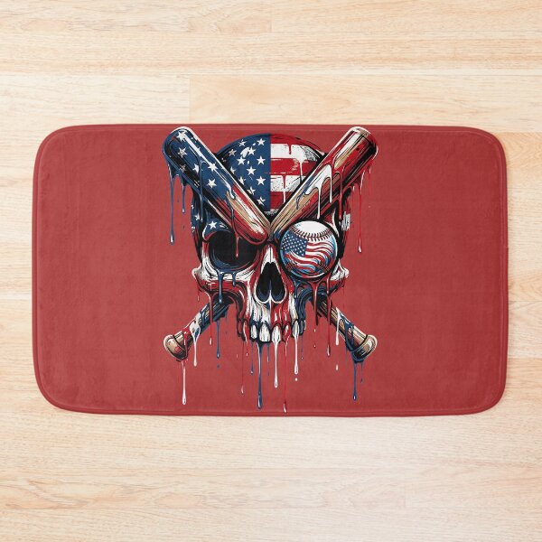 Item preview, Drip Baseball American Flag Skull Dripping Baseball Player designed and sold by melodycook.