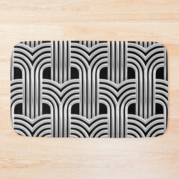 Item preview, 3-D Art Deco Silver-Hued Architectural Chic Design designed and sold by DEC02.