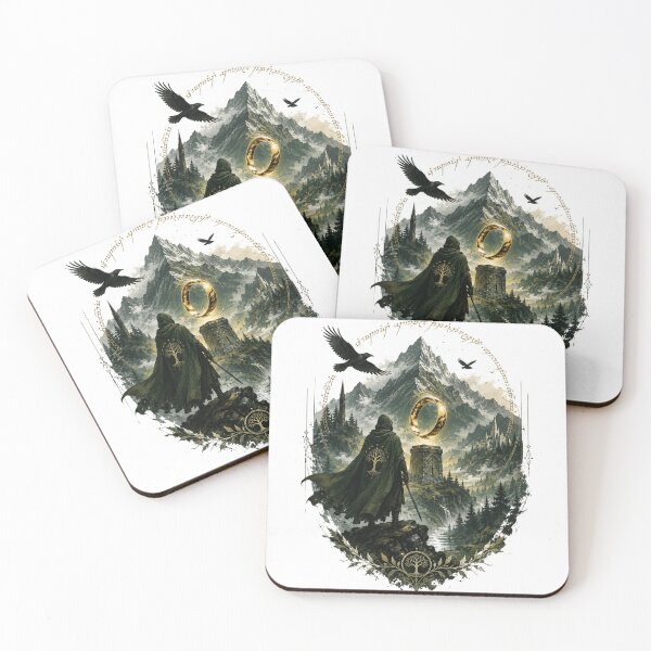 Item preview, The Eternal Ring | Epic Fantasy Landscape Vintage Art designed and sold by BoomStickers18.