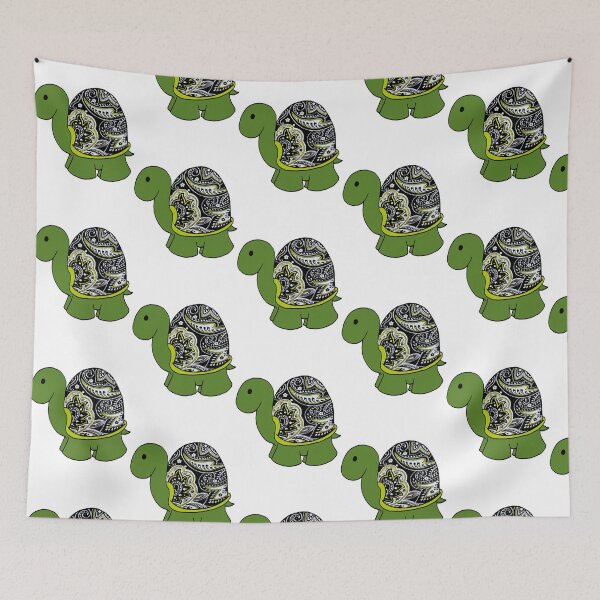 Item preview, Paisley Turtle Cute Green Sea Tortoise Mandala Art designed and sold by woodnsheepee.
