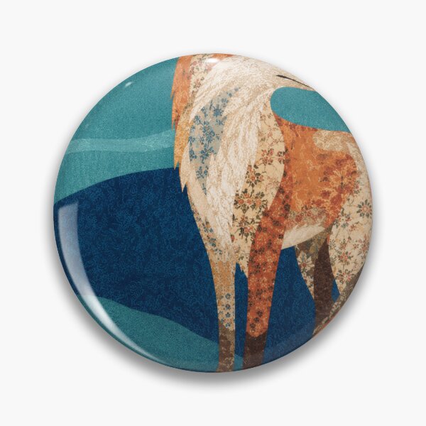 Item preview, Elegant Floral Patchwork Fox designed and sold by AldenWhitcomb.