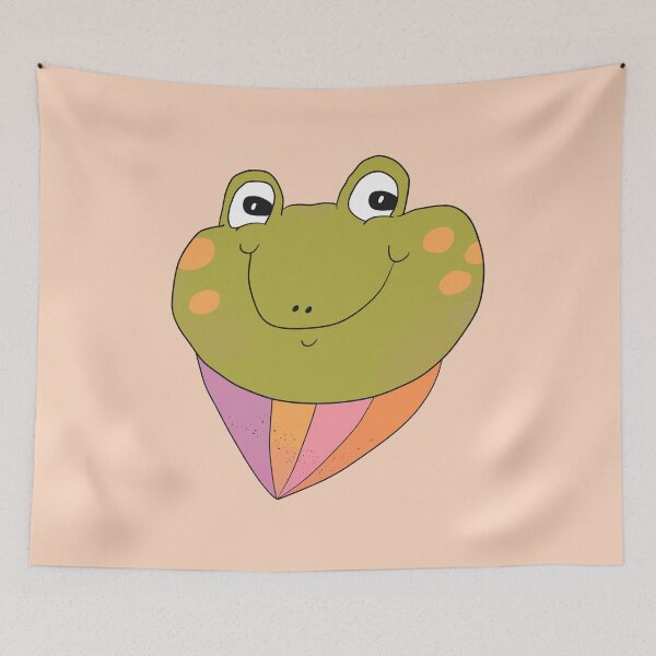 Item preview, Silly Frog Burst (Orange) designed and sold by yellowflowerhut.