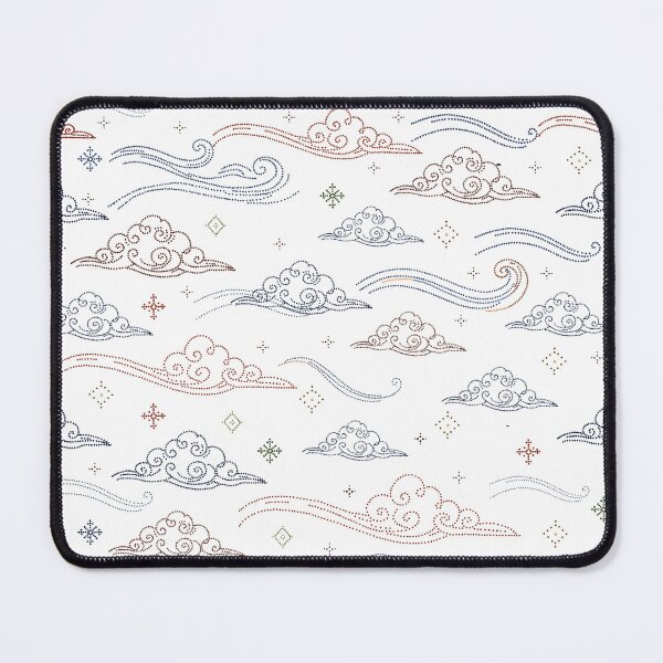 Item preview, Modern Dot Textile Cloud, Elegant Decorative Sky and Wind in Minimal Folk designed and sold by Lannanun.