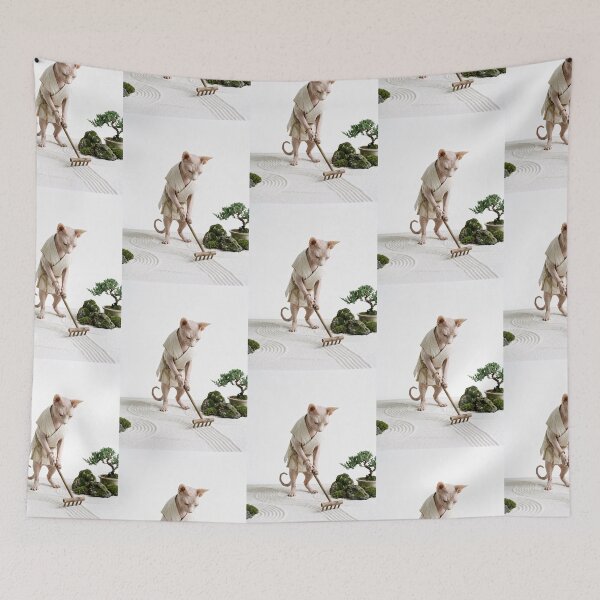 Item preview, Sphynx Zen Gardener designed and sold by PictoVibe.