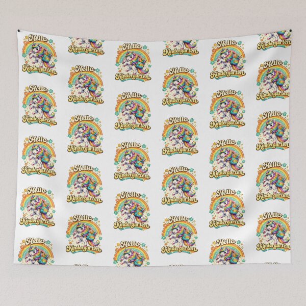 Item preview, Hello kindergarten Back to School Unicorn Teacher Kids Girls designed and sold by QuiteOrbit.