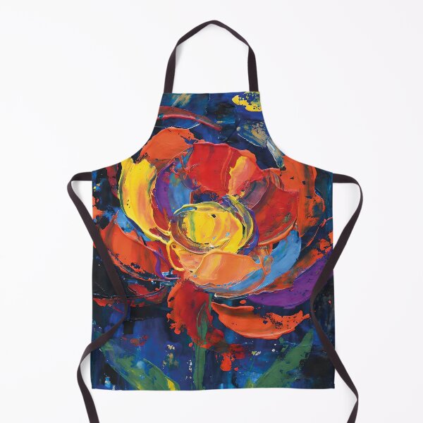 Item preview, Vibrant Rose Palette Knife Oil Painting designed and sold by daldadesign.