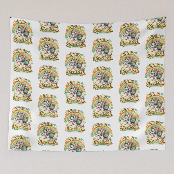 Item preview, Hello Preschool Back to School Unicorn Teacher Kids Girls designed and sold by QuiteOrbit.