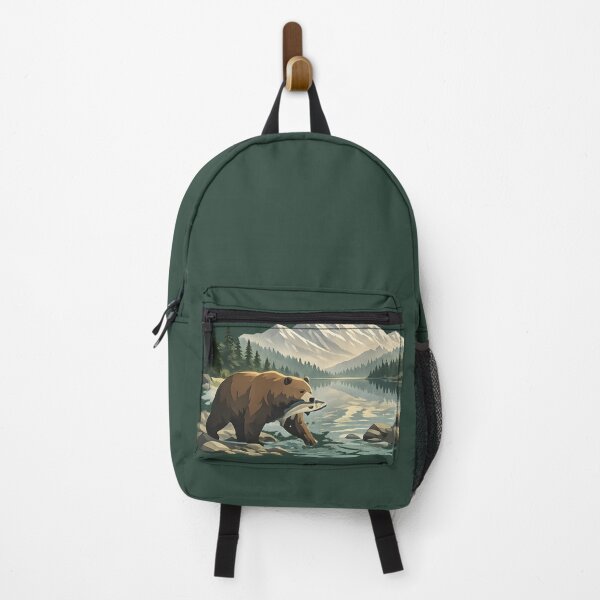 Item preview, Bear Fishing Near the Lake designed and sold by Ambroa Stuff.