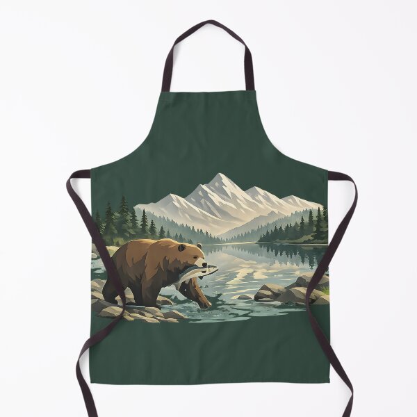 Item preview, Bear Fishing Near the Lake designed and sold by Ambroa Stuff.