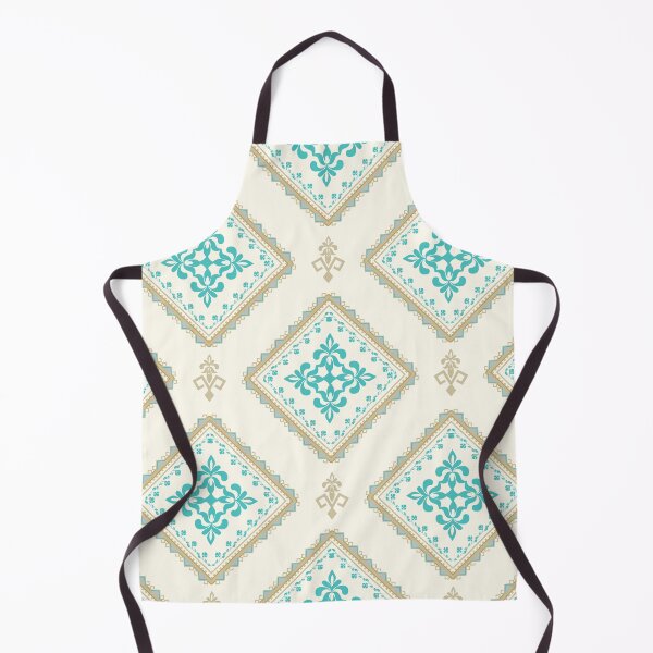 Item preview, Elegant Teal and Gold Vintage Damask Diamond Pattern designed and sold by Aumpuk.