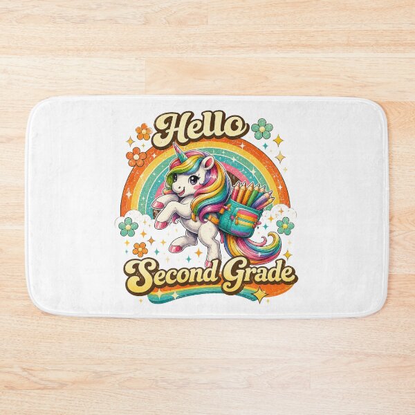 Item preview, Hello 2nd Grade Back to School Unicorn Teacher Kids Girls designed and sold by QuiteOrbit.