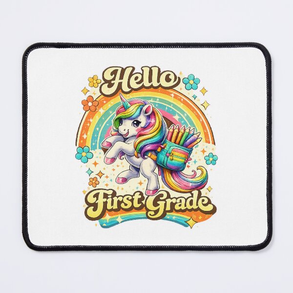 Item preview, Hello 1st Grade Back to School Unicorn Teacher Kids Girls designed and sold by QuiteOrbit.