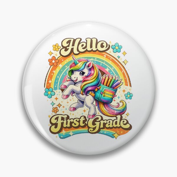 Item preview, Hello 1st Grade Back to School Unicorn Teacher Kids Girls designed and sold by QuiteOrbit.