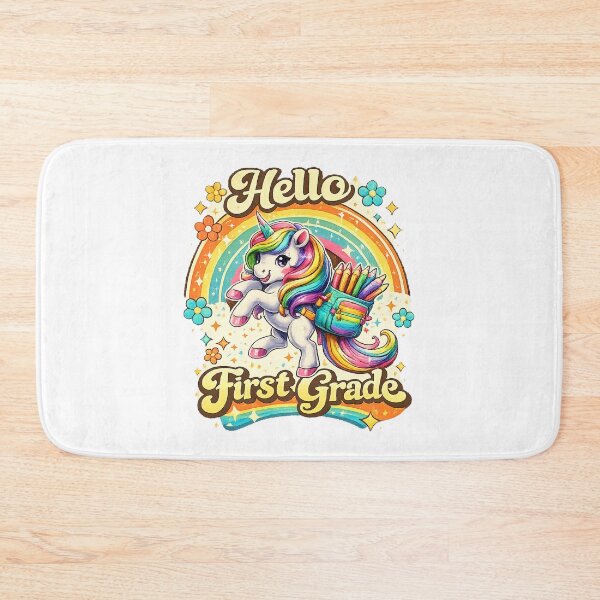 Item preview, Hello 1st Grade Back to School Unicorn Teacher Kids Girls designed and sold by QuiteOrbit.