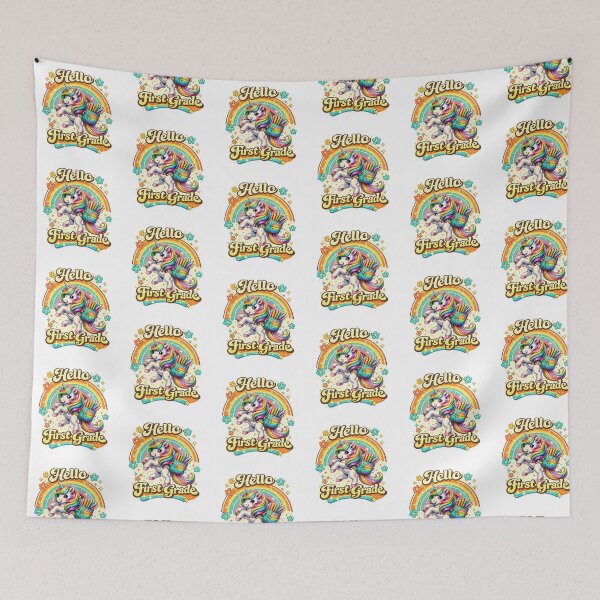 Item preview, Hello 1st Grade Back to School Unicorn Teacher Kids Girls designed and sold by QuiteOrbit.