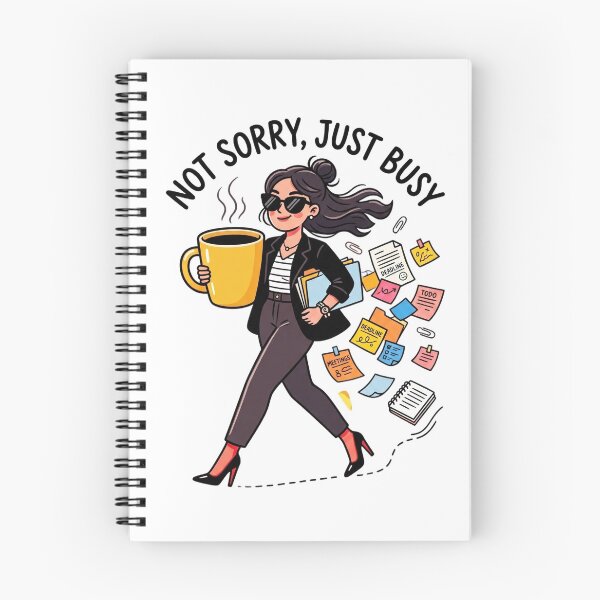 Item preview, Not Sorry, Just Busy | Funny Introvert & Hustle Quote Shirt designed and sold by Softbear Atelier.