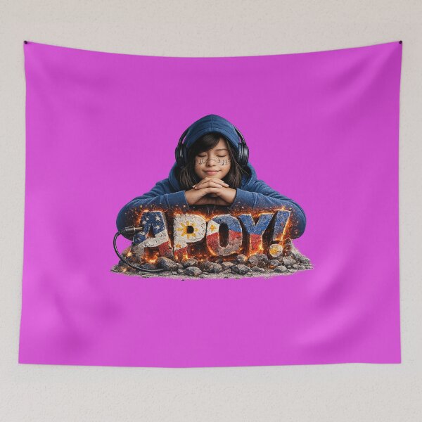 Item preview, APOY! Filipino Music & Culture - Philippine Flag Fire Design designed and sold by FlipFlopTeesCo.